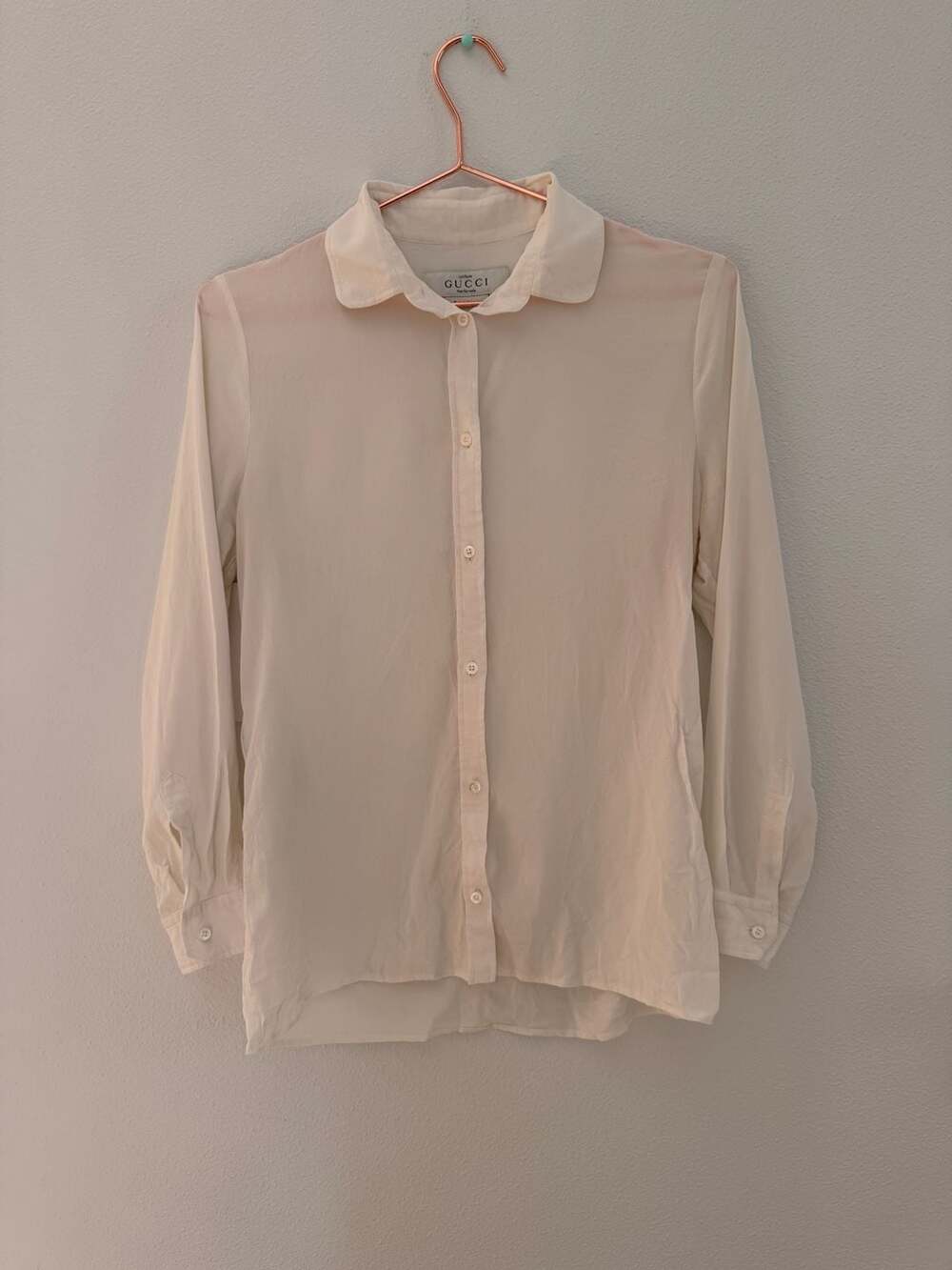 Gucci Uniform  Silk Button Down Shirt size 42